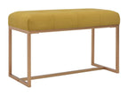 80cm Mustard Velvet Bench 33883QYCY