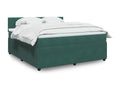 Bohometop bed base and mattress, dark green, 180x200cm, velvet, 48773JNNC
