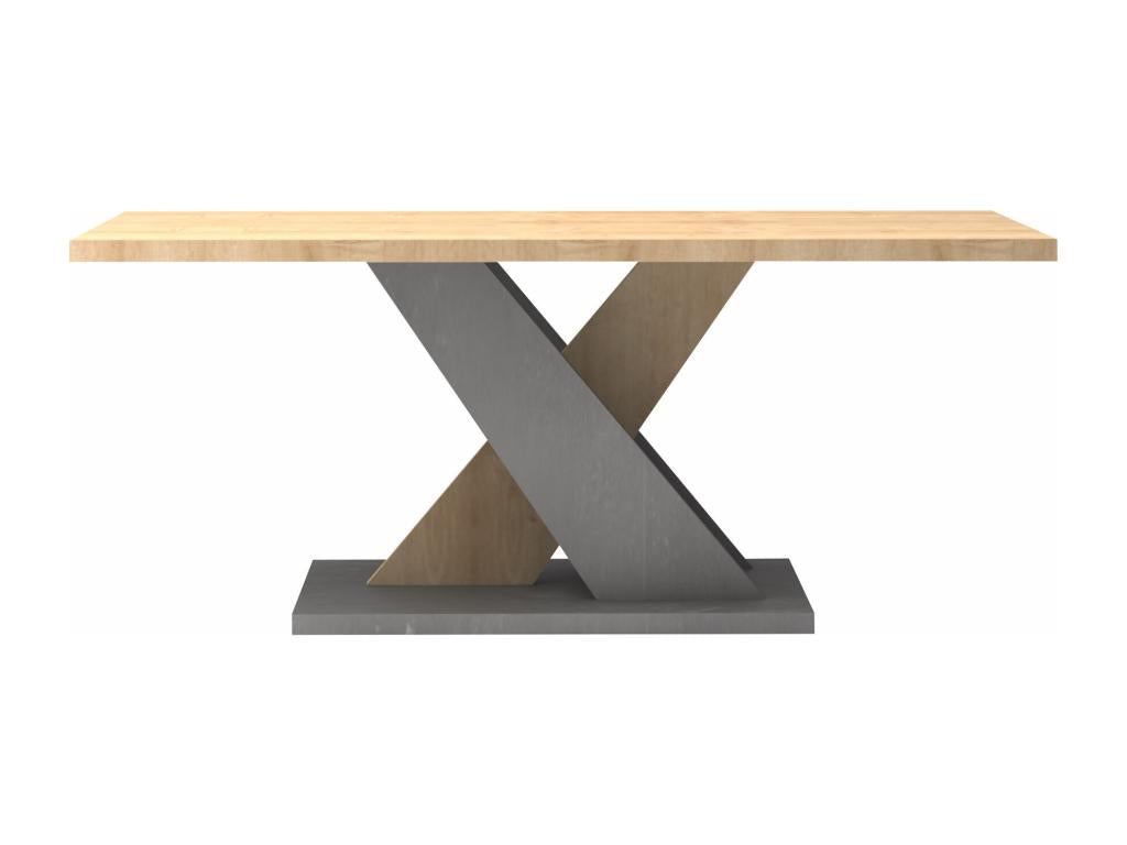 Coffee table - Natural and Anthracite - Bohometop 86823MCAP