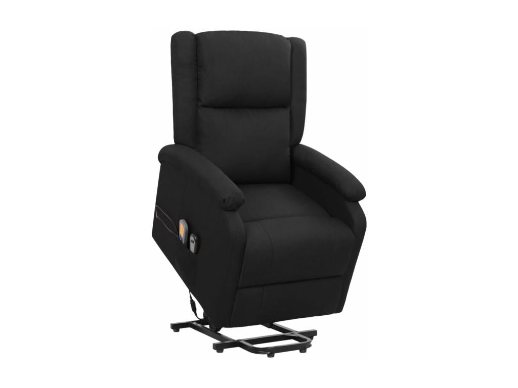 Black Fabric Massage Chair 53416BWSU