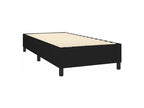 Bohometop bed base and mattress with LED lighting, black, 100x200 cm, fabric, 26341HUNA