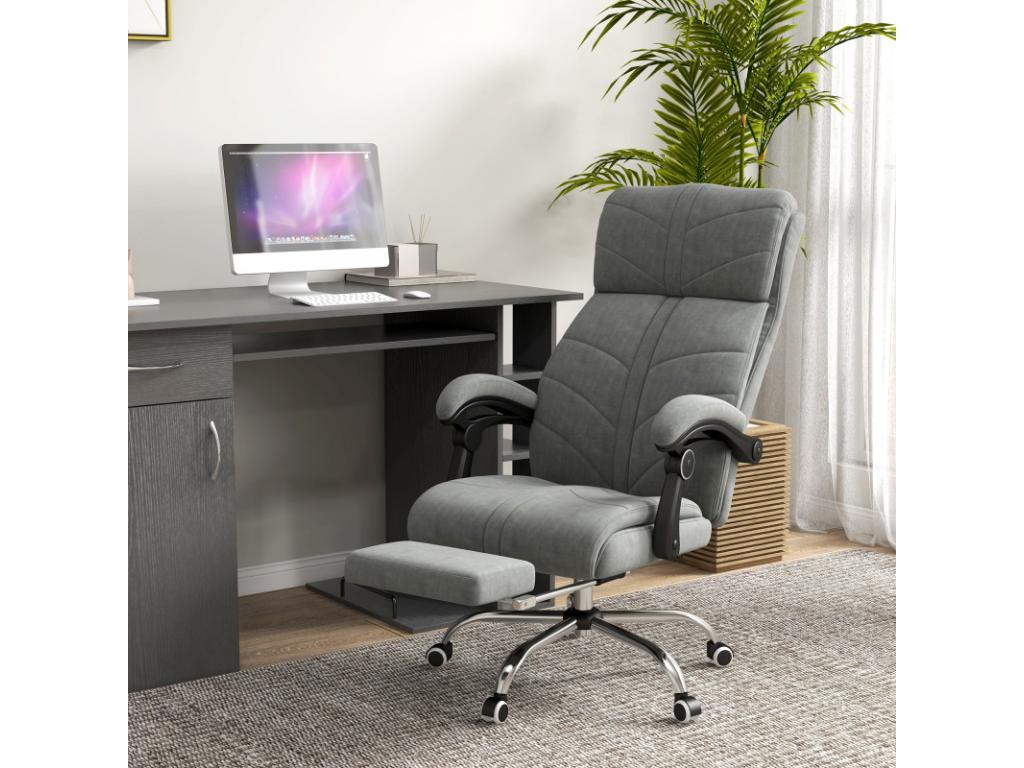 Bohometop heated and massaging office chair, grey, 06758HSTR