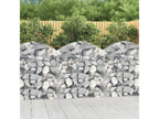 Arched gabion basket 100x30x100/120 cm Galvanized iron 45712RWSU