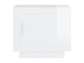 Glossy white coffee table, 51x50x45 cm, engineered wood