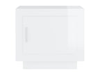 Glossy white coffee table, 51x50x45 cm, engineered wood