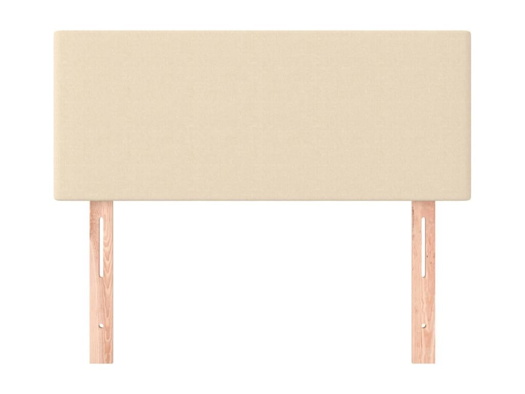 Cream Headboard 80x5x78/88 cm Fabric