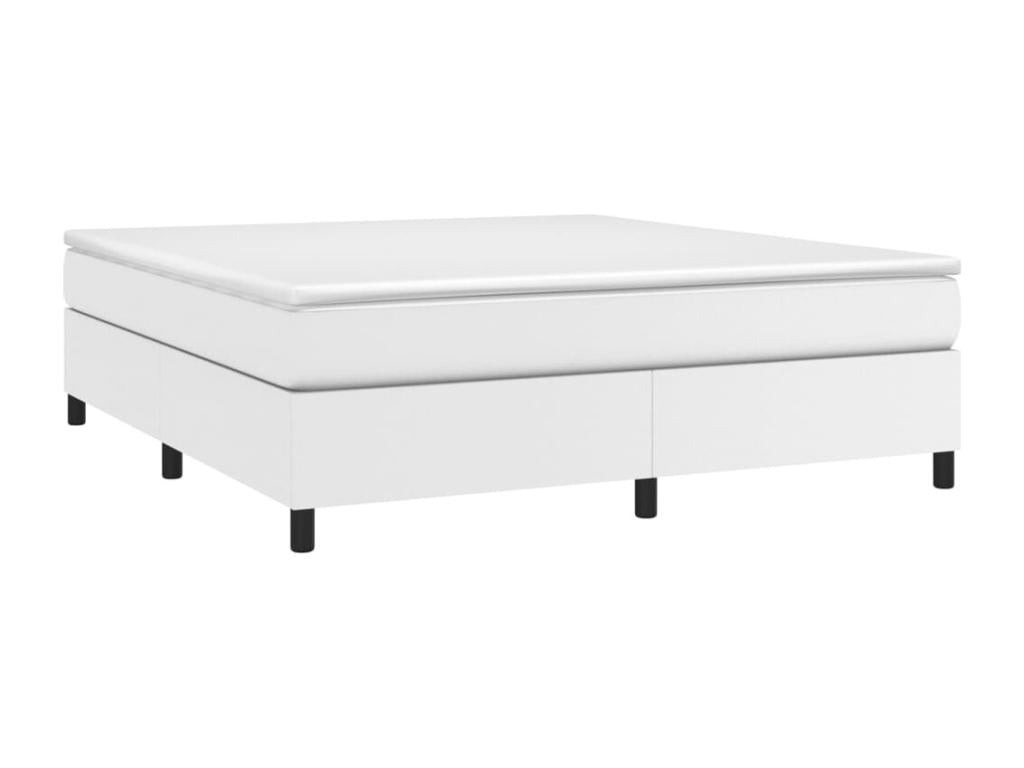 Delimoa White Bed Base 180x200 cm Faux Leather 66649DLEH