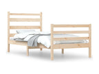 Bed frame without mattress, solid pine wood, 100x200 cm, 63165AFEI
