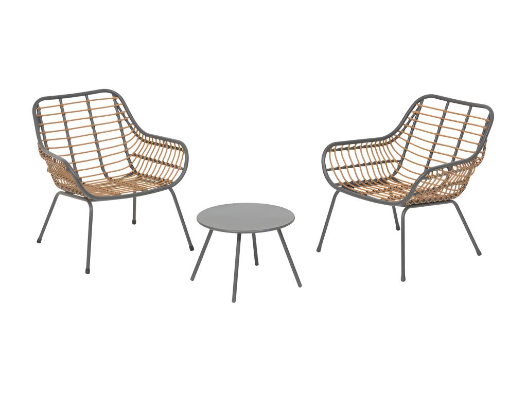 2-seater garden furniture Bohometop graphite Bohometop 36647TUUN