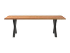 Light brown rectangular solid oak dining table 27863YNQM