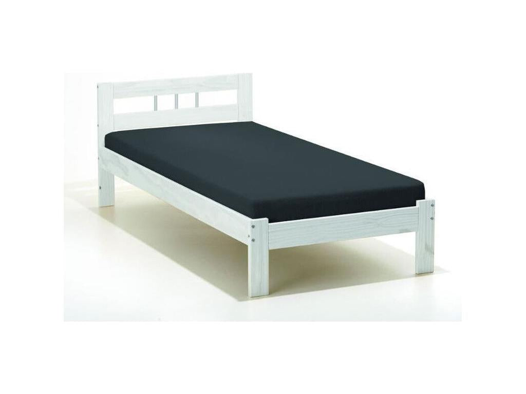 Homelumiere Solid Wood Children's Bed 90x200cm White