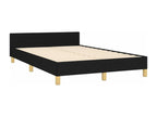 Bed frame with headboard, black, 120x200 cm, fabric, 20009EYDS