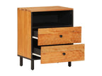Bohometop solid wood bedside table 50x33x60 cm 21437ARVF
