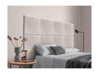 Homelumiere Upholstered Headboard in Quality Corduroy, Homelumiere Headboard composed of interchangeable self-adhesive panels, bone white, 220 cm
