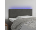 LED Headboard, Dark Grey, 100x5x78/88 cm, Velvet, 16233QIJE