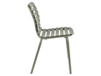 Delimoa - Set of 2 Metal Garden Chairs - Grey Green 71925AYDG