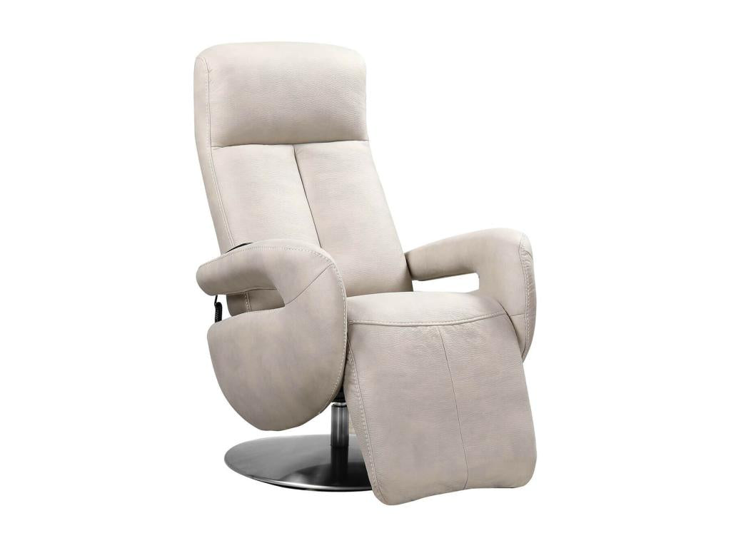 Homelumiere - Homelumiere Electric Armchair in Light Grey Leather