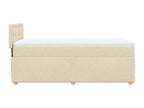Bohometop bed base and mattress, Cream, 90x190 cm, Fabric, 64776LEIP
