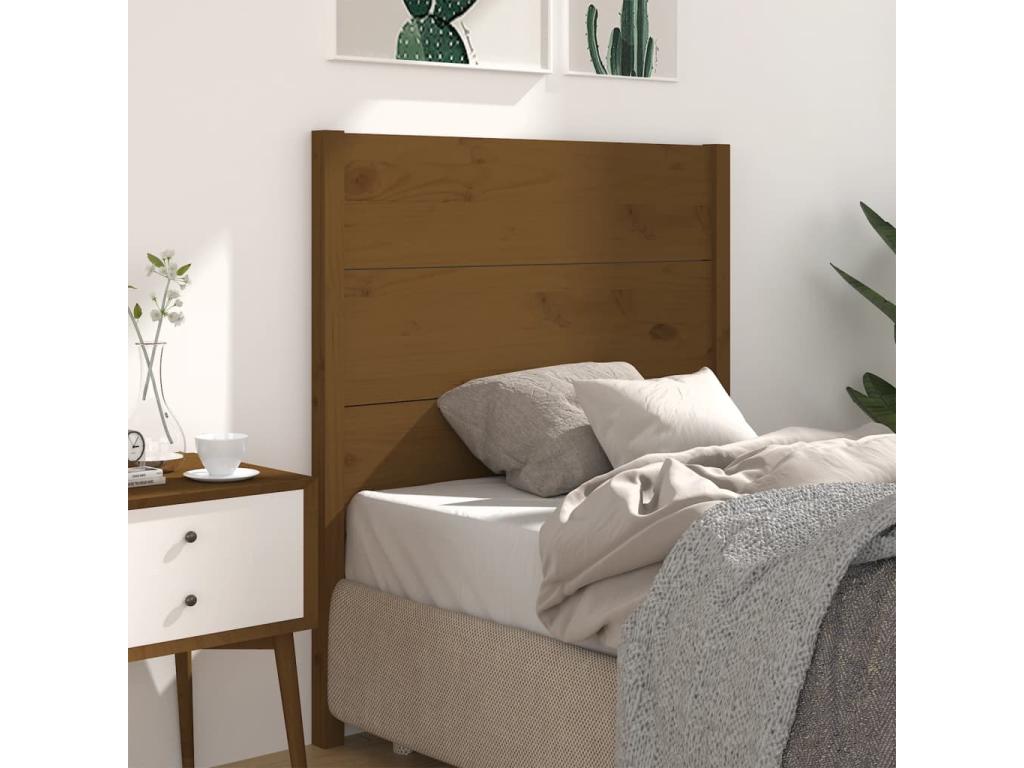 Honey Brown Headboard 96x4x100 cm Solid Pine Wood 12097VNPN