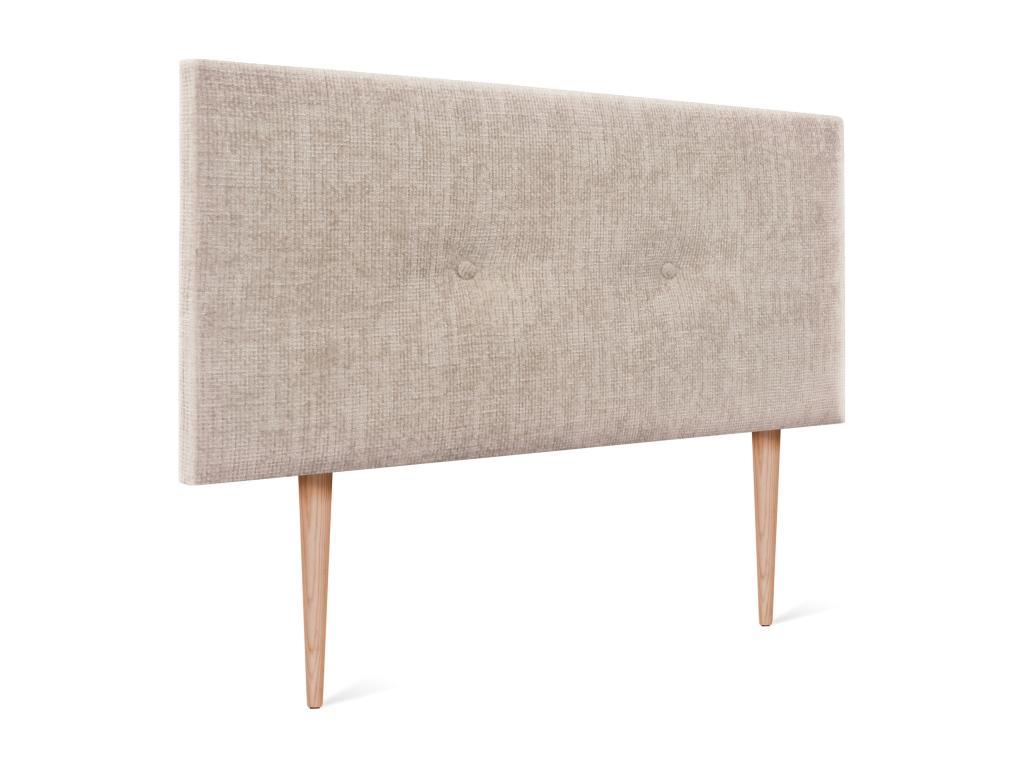 Bohometop Natural Wool Headboard with Buttons 95x105cm with Legs for 90cm Beds - Bohometop 08647KSVF
