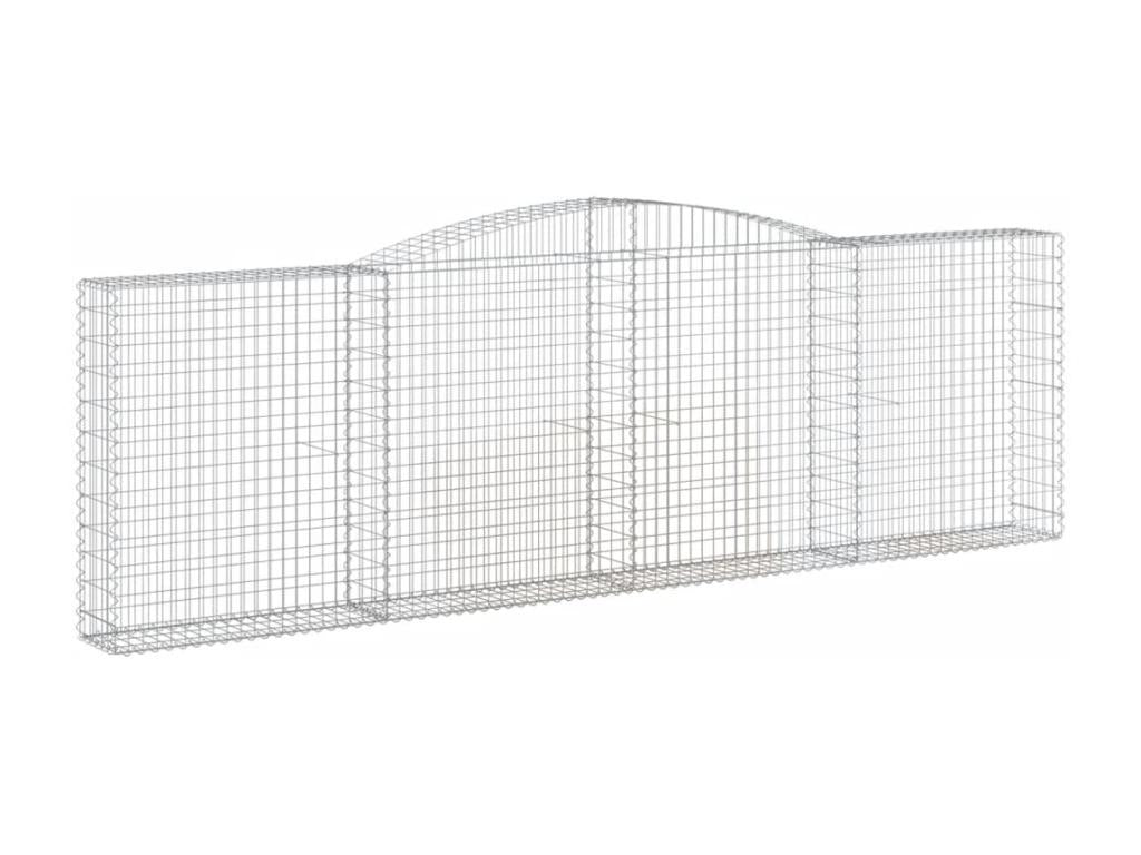 Arched gabion basket 400x30x120-140 Galvanized iron