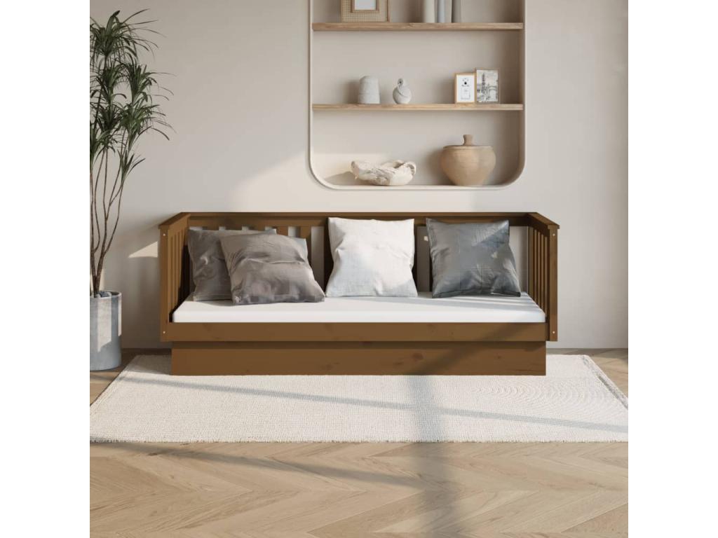 Honey brown daybed 90x190 Solid pine wood