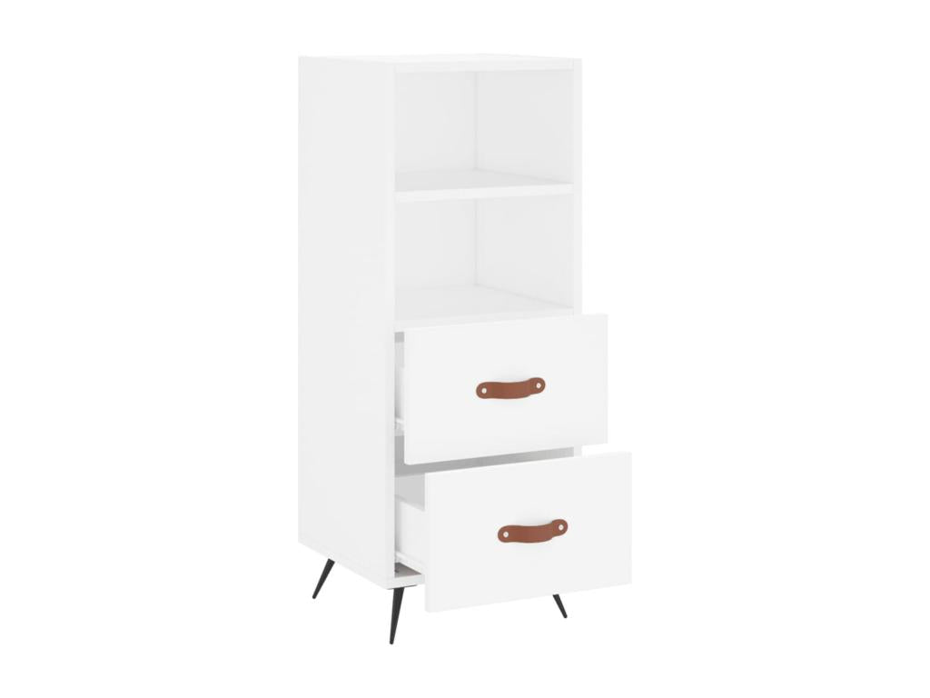 White sideboard 34.5x34x90 cm engineered wood