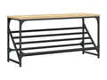 Bohometop Oak Shoe Rack 90x30x45 Engineered Wood 43663CEIJ
