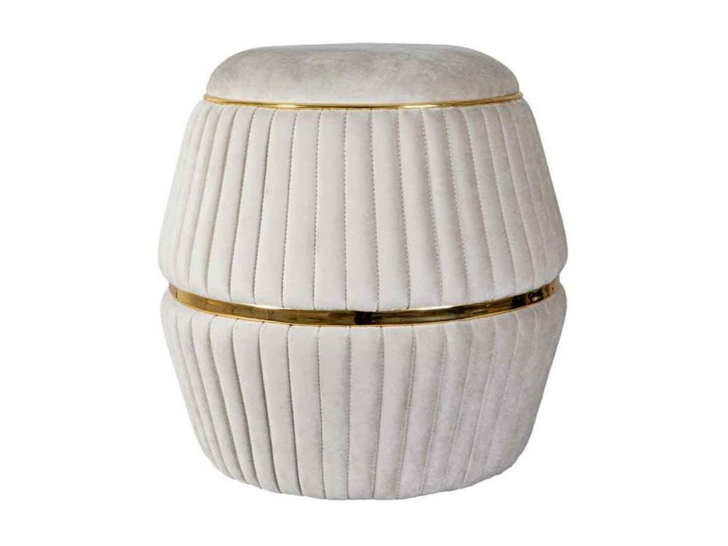 Bohometop Design Round Pouf 53cm Bohometop / Gold 66323EHFN