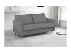 Bohometop 3-seater convertible sofa in luxury velvet, suitable for everyday use, grey, 65980TWGO