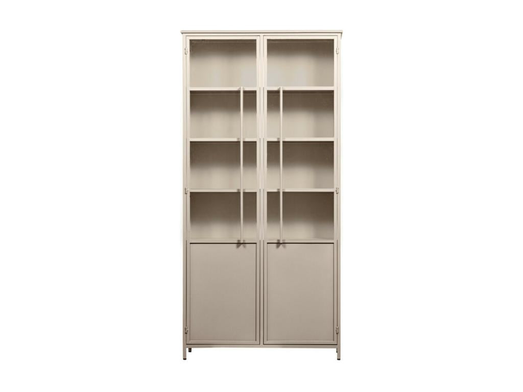 Exhibit XL - 2-Door Metal Display Case H200cm - Sand 87534GKBD