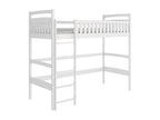 Bohometop Loft Bed LB001 80x160 cm White 37907IMHA
