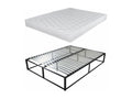 KIT27 Raised, Removable Bed Base with Homelumiere Mattress - 40cm Homelumiere Wood - Space Saving