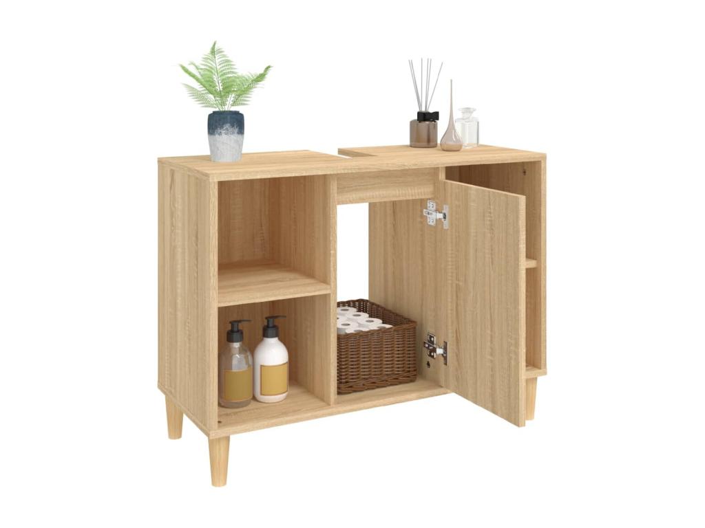 Delimoa oak sink unit 80x33x60 cm engineered wood 97685ZETE