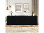 3-piece black engineered wood sideboard set 99891MPMS