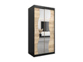 Homelumiere Sliding Door Wardrobe 200/100/62 2 Doors Black/Homelumiere