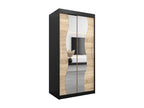 Homelumiere Sliding Door Wardrobe 200/100/62 2 Doors Black/Homelumiere