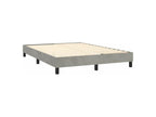 Bohometop bed base and mattress, light grey, 140x200 cm, velvet, 50209XKDL