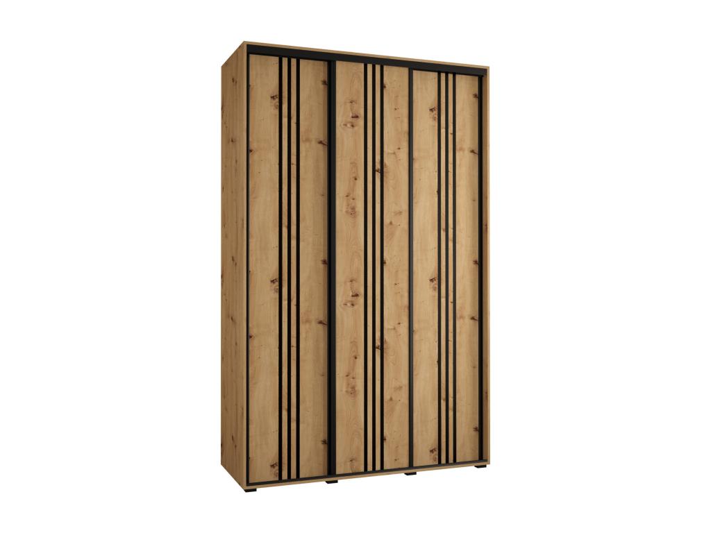 Homelumiere 6 Sliding Door Wardrobe 235.2/160/60 3 Doors Homelumiere/Black