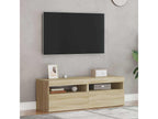 Bohometop TV stand with LED lights, 2 pieces, Oak finish, 60x35x40 cm, 16428MAFC