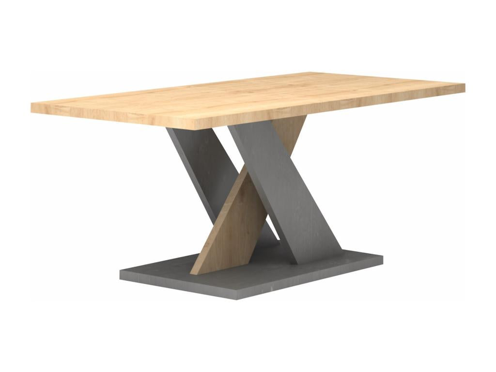 Coffee table - Natural and Anthracite - Bohometop 86823MCAP