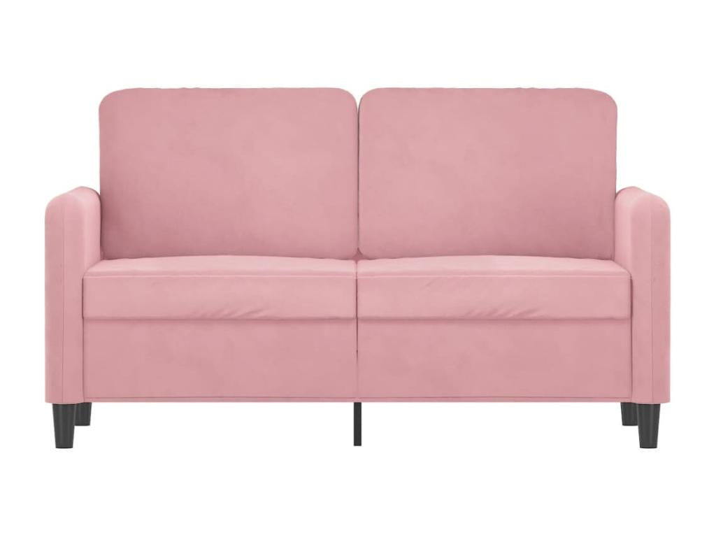 2-Seater Sofa, Pink, 120 cm, Velvet, 52942ZJSP