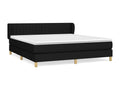 Homelumiere bed base with black mattress, 180x200 cm, fabric
