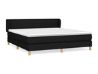 Homelumiere bed base with black mattress, 180x200 cm, fabric