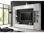 Homelumiere concrete TV unit set, 295 cm