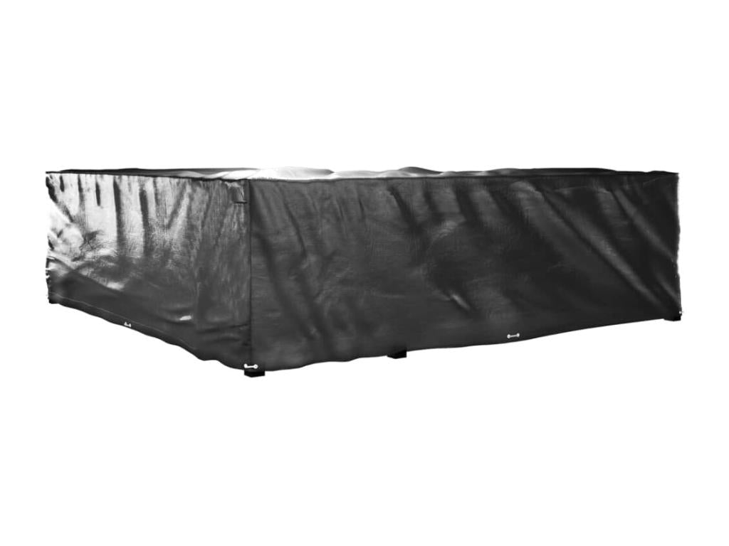 L-shaped garden furniture covers, 2 pieces, 20 eyelets