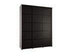 Homelumiere 4-Door Sliding Wardrobe 235.2/190/60 3 Doors White/Black/Black