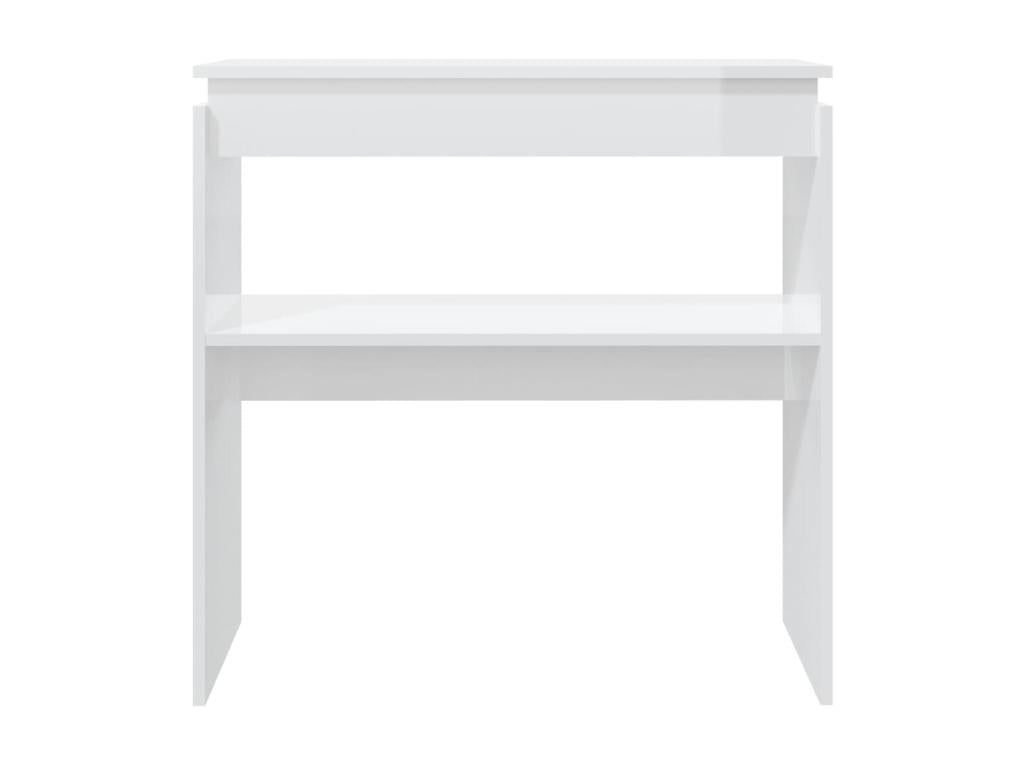 Glossy white console table 80x30x80 40231LYSX