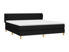 Homelumiere bed base with black mattress, 180x200 cm, fabric