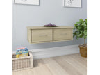 Bohometop Oak Wall Shelf with Drawers 60x26x18.5 88255DZFK